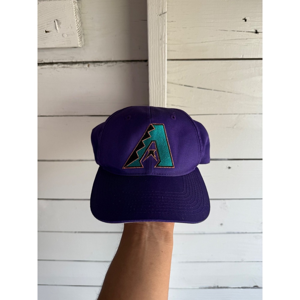 Vintage Arizona Diamondbacks Hat Mens Purple Teal Snapback MLB Outdoor Cap